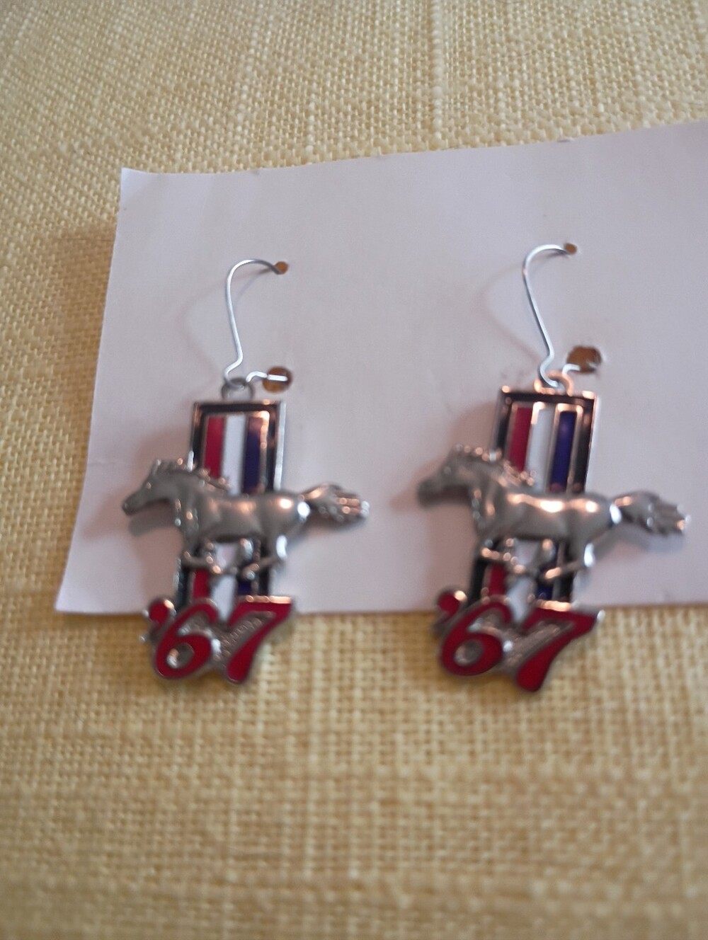 '67 Ford Mustang Dangle Earrings